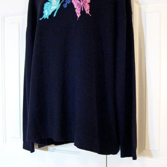 Talbots | 'Bold Butterfly' Crew Neck Sweater - Picture 5 of 9